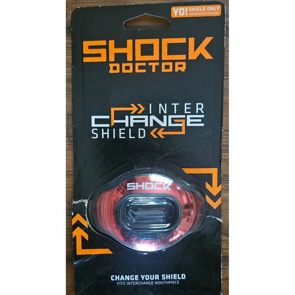 Shock Doctor Interchangable Lip Guard Shield‎ Only Mouthpiece Red
